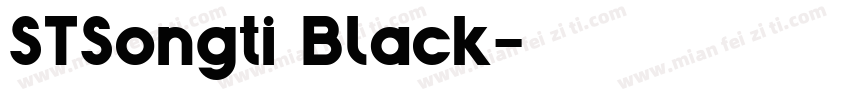 STSongti Black字体转换